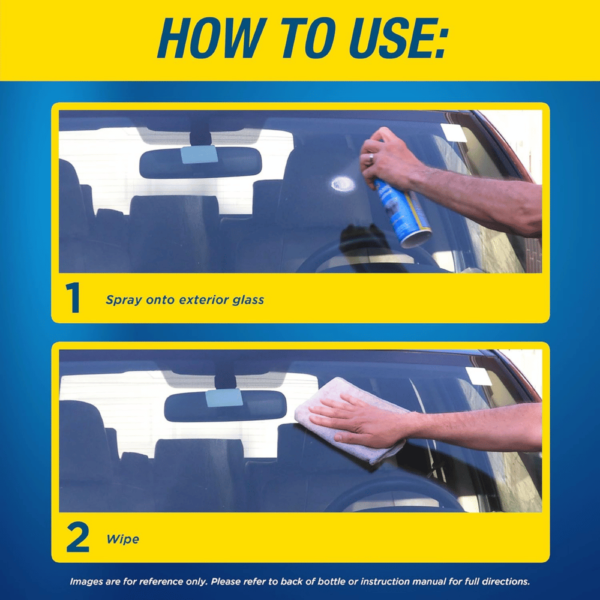 Rain-X 2-in-1 Glass Cleaner, 18oz, Blue - Image 4